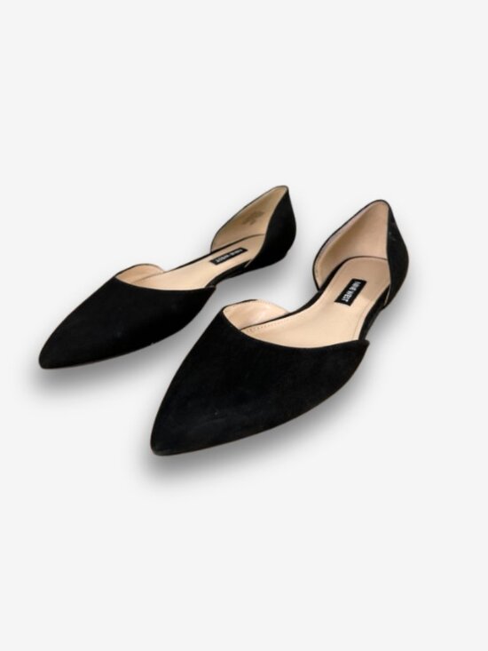 Nine West Shoes - Nine West Starship Ballet Flats Black Pointed Toe Leather Size 7.5